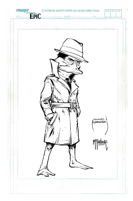 Something Epic #13 B Szymon Kudranski & Todd Mcfarlane Raw Art Var - Image