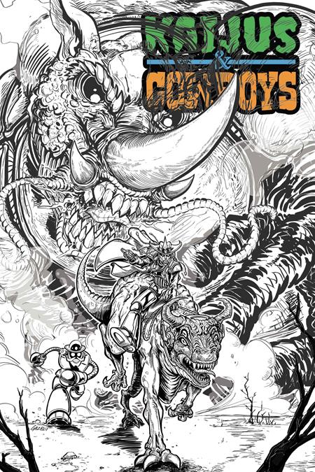 Kaijus & Cowboys #1 (of 12)  C Gaz Gretsky Gazbot Var