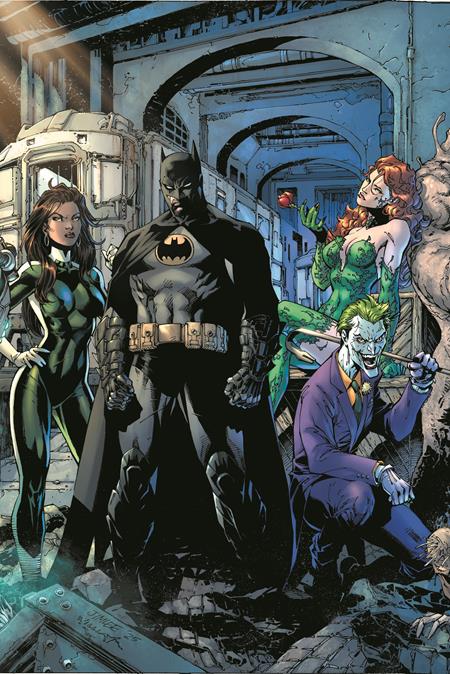 Batman #163  A Jim Lee & Scott Williams Batman Connecting Middle Alternate Color