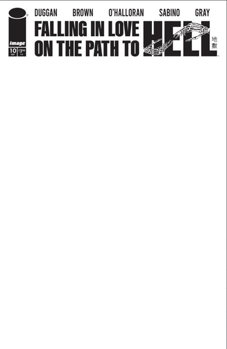 Falling In Love On The Path To Hell #10  C Blank Sketch Var