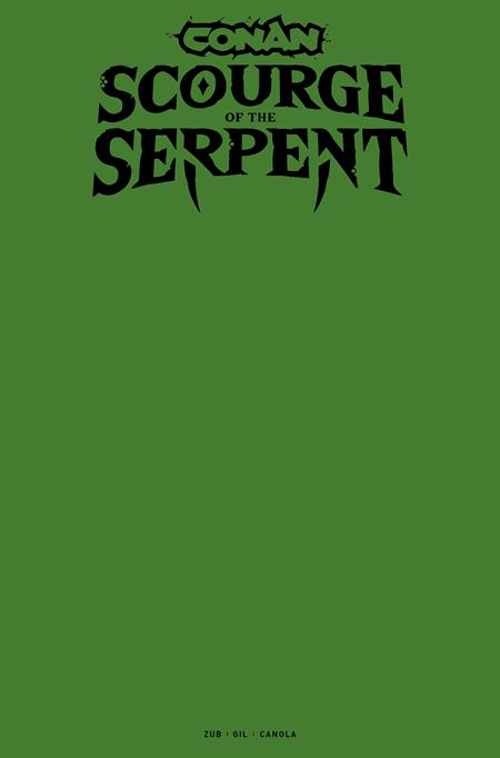 Conan The Barbarian Scourge Of The Serpent #1 (of 4)  I Blank Sketch Var
