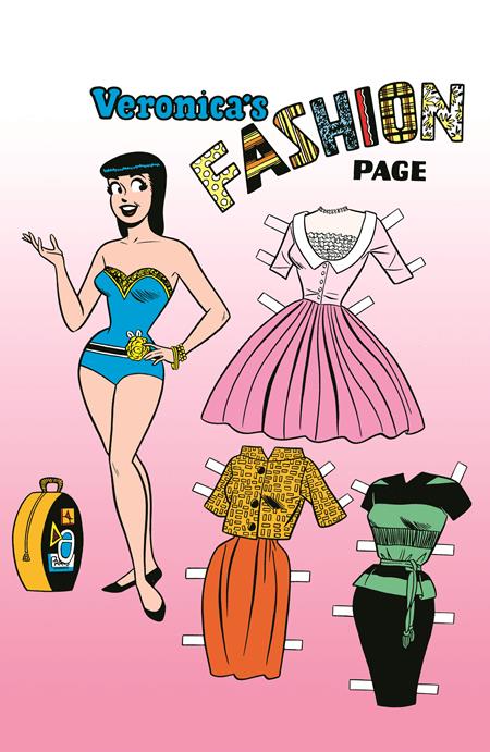 Archie Comics 85Th Anniversary Presents Betty & Veronica Fashion Pages (One-Shot) F Dan Decarlo Red Foil Veronica Pin-Up Var - Image