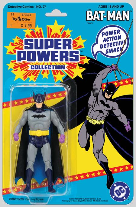 Detective Comics #27 Facsimile Edition B Jason Geyer & Alex Saviuk First Appearance Batman Super Powers Action Figure Card Stock Var (2026) - Image