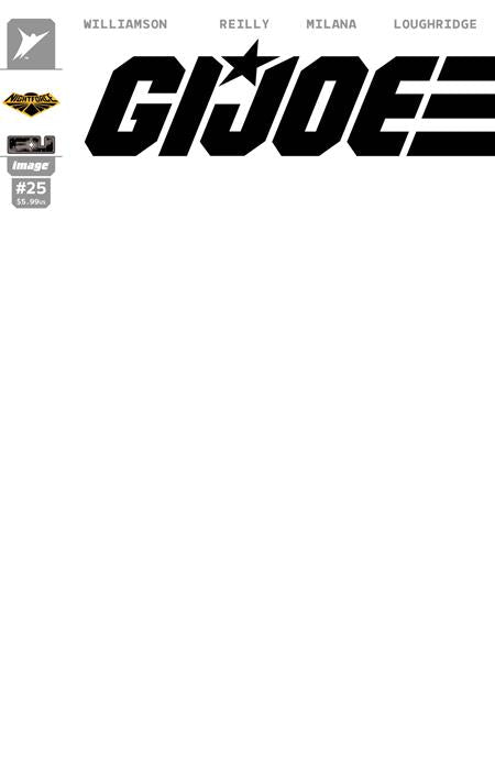 Gi Joe #25 H Blank Sketch Night Force Var - Image