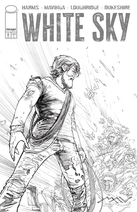 White Sky #6 C Jp Mavinga B&W Var - Image