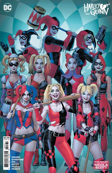 Harley Quinn #43  D Nicola Scott Artist Spotlight Card Stock Var image