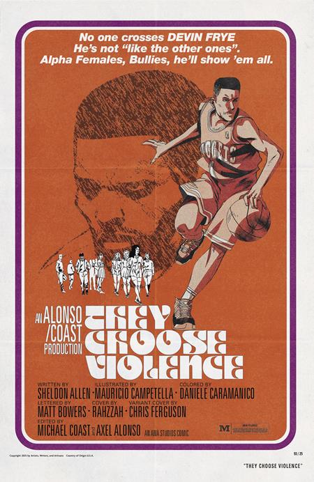 They Choose Violence #4 (Of 5) B Chris Ferguson & Mauricio Campetella Blaxploitation Film Homage Var - Image