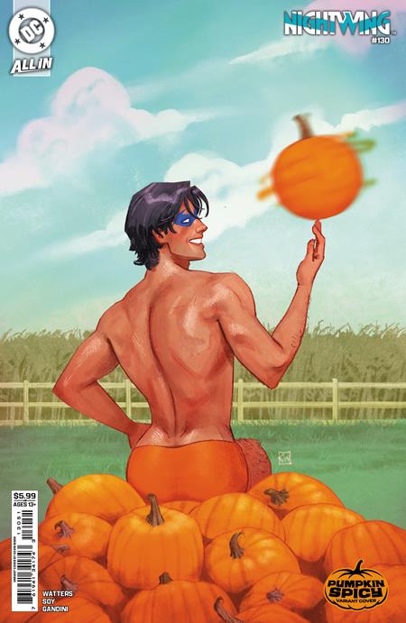 Nightwing #130  D Kevin Wada Pumpkin Spicy Card Stock Var