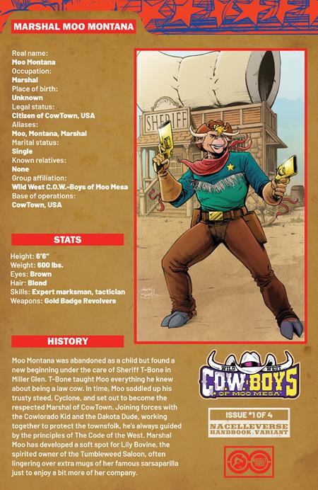 Wild West Cow-boys Of Moo Mesa #1 (of 4)  D Gavin Smith Handbook Var
