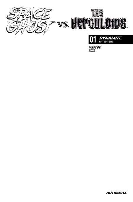 Space Ghost Vs The Herculoids #1  F Blank Authentix Var