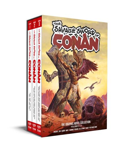 Savage Sword Of Conan  | Hardcover Vol 01-03 Slipcase Set Regular Edition Joe Jusko - Graphic Novel - Image - Pop Weasel