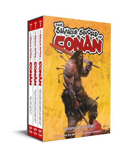 Savage Sword Of Conan  | Hardcover Vol 01-03 Slipcase Set Direct Market Edition Gerardo Zaffino - Graphic Novel - Image - Pop Weasel