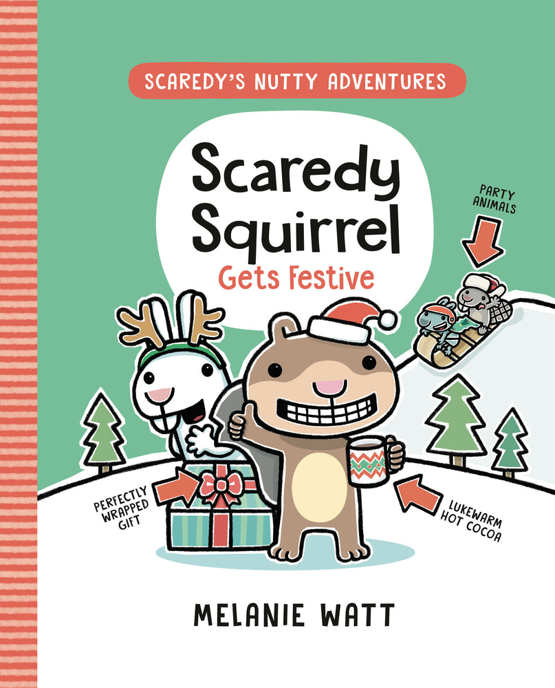 Scaredy Squirrel Gets Festive | Hardcover image - Children/Young Adult - Image - Pop Weasel