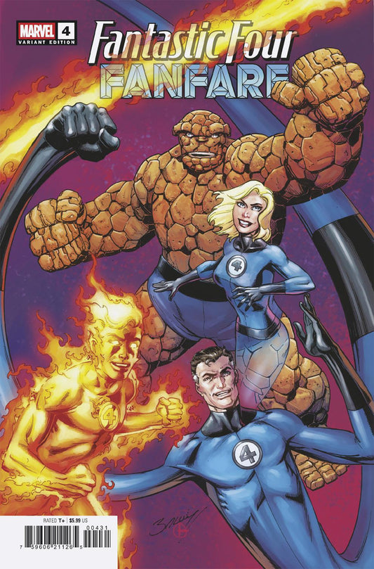 FANTASTIC FOUR FANFARE #4 MARK BAGLEY VARIANT - Image