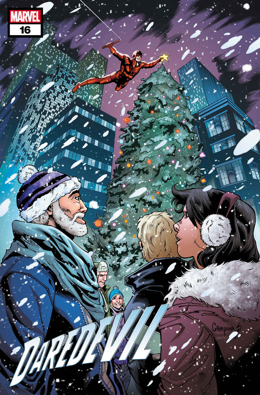 DAREDEVIL #16 CHRIS CAMPANA WINTER HOLIDAY VARIANT image
