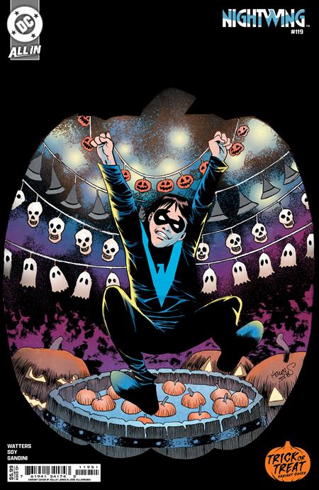 Nightwing #119  D Kelley Jones Trick Or Treat Card Stock Var image