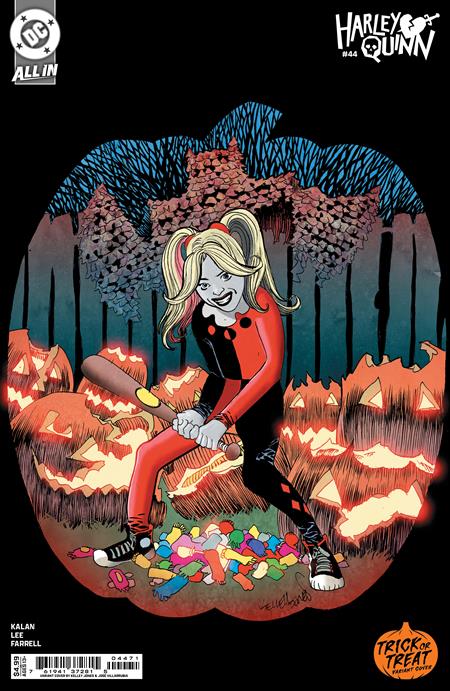 Harley Quinn #44  D Kelley Jones Trick Or Treat Card Stock Var image