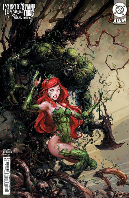 Poison Ivy Swamp Thing Feral Trees #1  | One Shot  C Clayton Crain Card Stock Var image