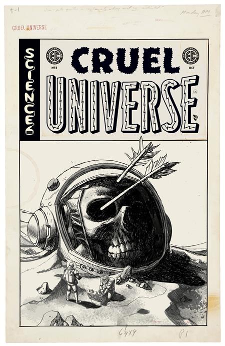 Ec Cruel Universe #3 (of 5)  D Inc 1:20 Dave Johnson B&w Artist Edition Var image