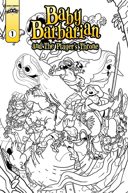 Baby Barbarian #1  B Travis Hanson Coloring Book Var (nonstop) (resolicit) image