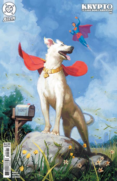 Krypto The Last Dog Of Krypton #5 (of 5)  B David Talaski Card Stock Var