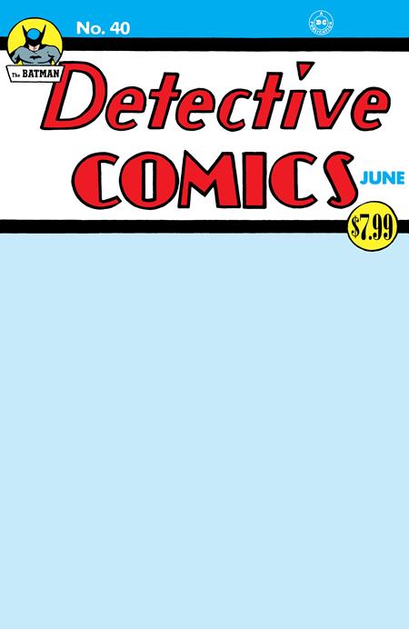 Detective Comics #40 Facsimile Edition  C Blank Var