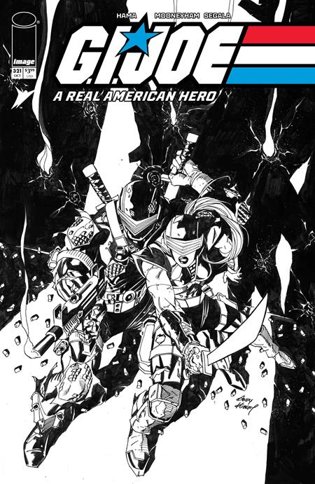 Gi Joe A Real American Hero #321  B Andy Kubert B&w Var