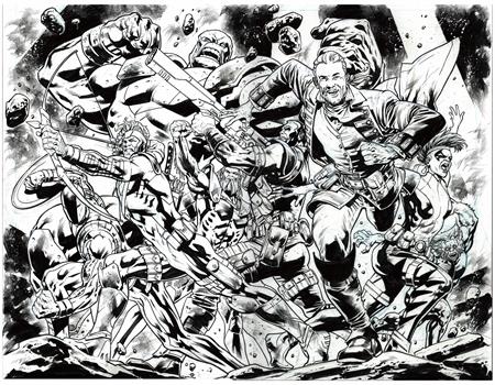 Redcoat #15  E Bryan Hitch Youngblood Team Up Bw Virgin Var