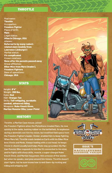 Biker Mice From Mars (2025) #5  C Aj Jothikumar Handbook Var