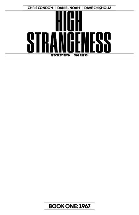 High Strangeness #1 (of 5)  G Blank Sketch Var