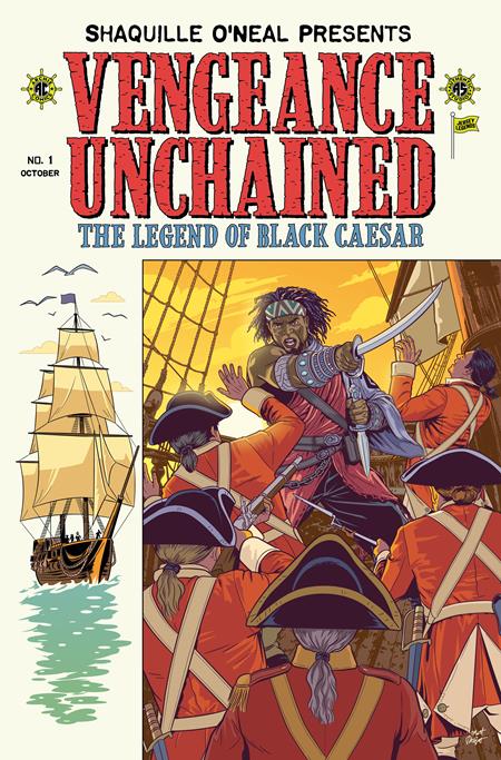 Shaquille Oneal Presents Vengeance Unchained The Legend Of Black Caesar #1 (of 5)  E Matt Talbot Ec Piracy Homage Foil Var