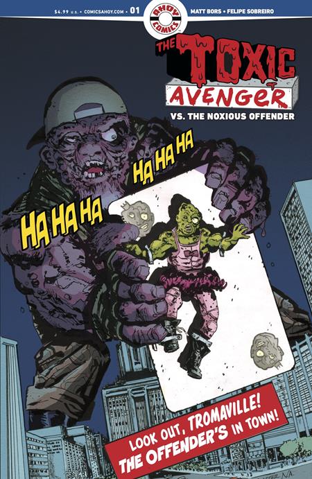 Toxic Avenger Vs The Noxious Offender #1 (of 5)  B 3 Copy Greg Scott Classic Covers Homage Unlock Var