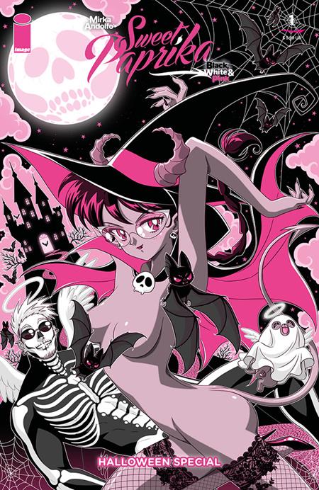 Mirka Andolfos Sweet Paprika Black White & Pink Halloween Special - Comics - Image - Pop Weasel