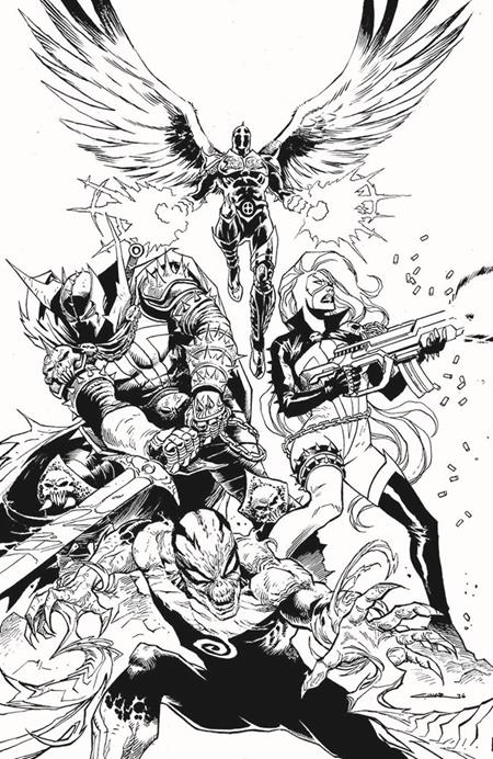 Spawn Scorched #56  B Yildiray Cinar B&w Virgin Var