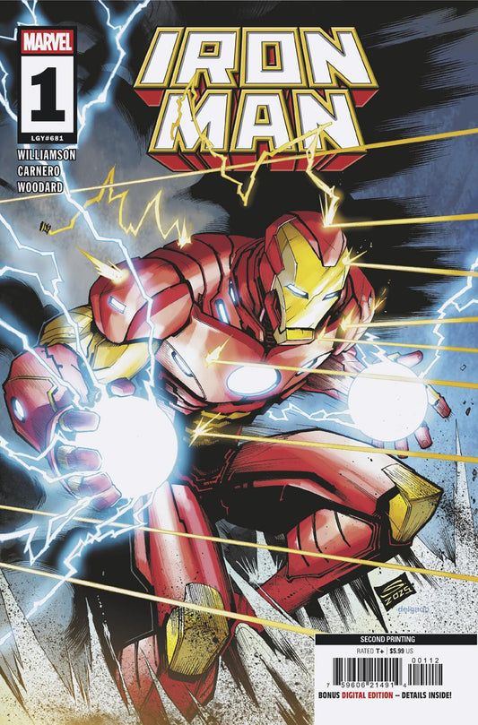 IRON MAN #1 GERARDO SANDOVAL 2ND PRINTING VARIANT - Image