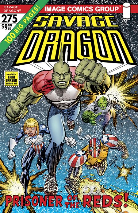 Savage Dragon #275  B Erik Larsen 70s Trade Dress Var image