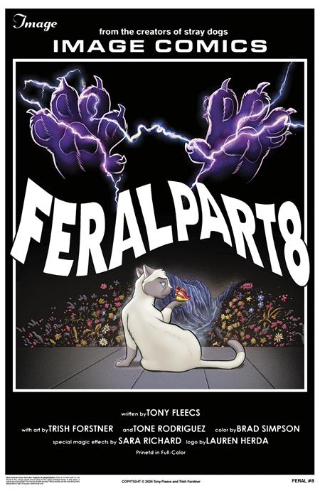 Feral #8  B Tony Fleecs & Trish Forstner Homage Var image