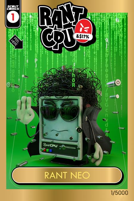 Rant Cpu #1  | One Shot  E Mk Perker Rant Neo Garbage Pail Kids Homage Variant Cover image