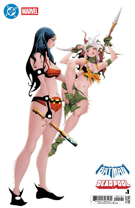 DC Marvel Batman Deadpool #1  | One Shot  J Jae Lee Big Barda Savage Land Rogue Card Stock Var