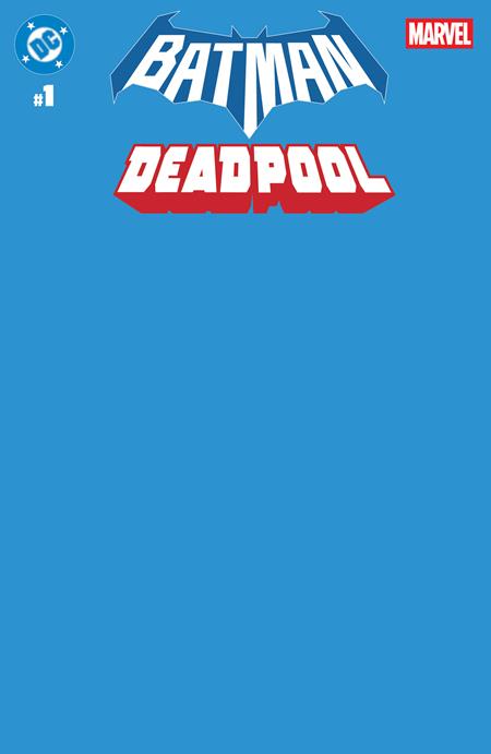 DC Marvel Batman Deadpool #1  | One Shot  U Blue Blank Card Stock Var