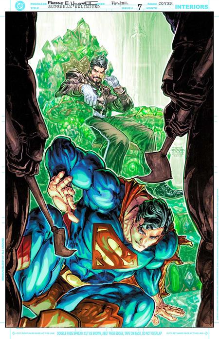 Superman Unlimited #7  D Freddie E Williams Ii Card Stock Var
