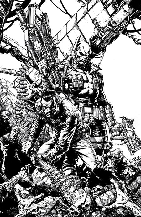 Walking Dead Deluxe #124  E David Finch Youngblood Team Up B&w Virgin Var