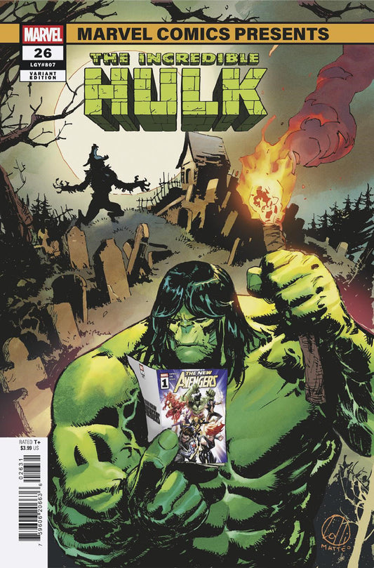 INCREDIBLE HULK #26 MATTEO LOLLI MARVEL COMICS PRESENTS VARIANT - Image