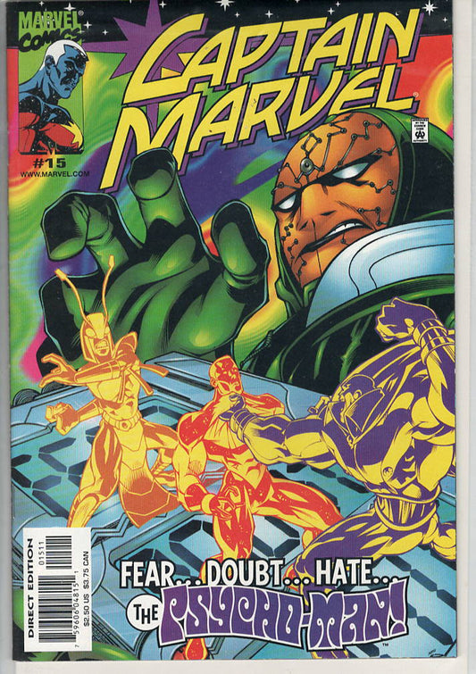 Pre-Owned - Captain Marvel #15  (March 2001) Scanned Image Pop Weasel Pre-Owned Comics