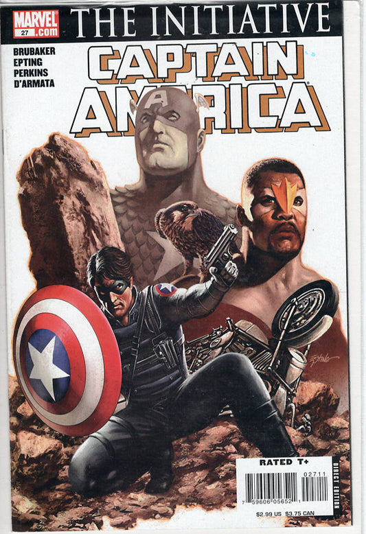 Pre-Owned - Captain America #27  (August 2007) Scanned Image Pop Weasel Pre-Owned Comics