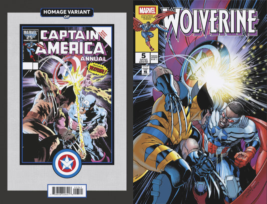 WOLVERINE #5 DAVID YARDIN CAPTAIN AMERICA SAM WILSON HOMAGE VARIANT image