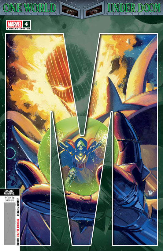 ONE WORLD UNDER DOOM #4 BEN HARVEY 2ND PRINTING VARIANT - Image