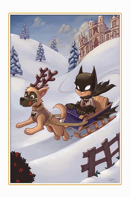 Batman #157  D Chrissie Zullo Dc Winter Wonderland Card Stock Var Cancelled image