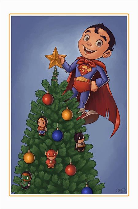 Superman #21  E Chrissie Zullo Dc Winter Wonderland Card Stock Var image