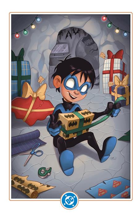 Nightwing #121  D Chrissie Zullo Dc Winter Wonderland Card Stock Var image